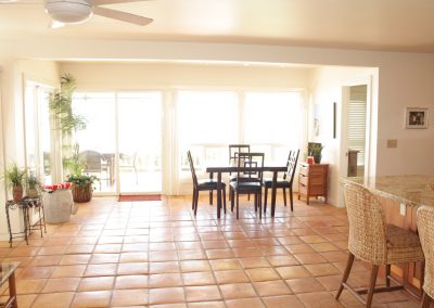 1st Floor kitchen & dining table of Kaelakai vacation house