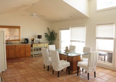 Second floor dining room and kitchen