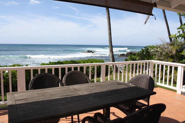 Oceanside view from backyard porch