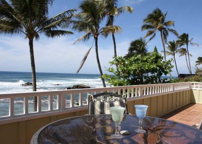 Beachside balcony view from second floor