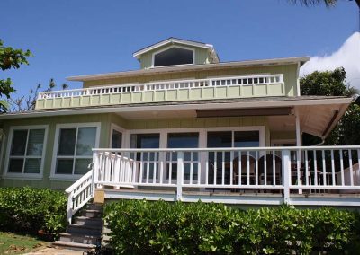 Back view of Kaleakai house