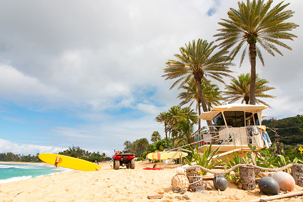 Sunset Beach lifeguard tower